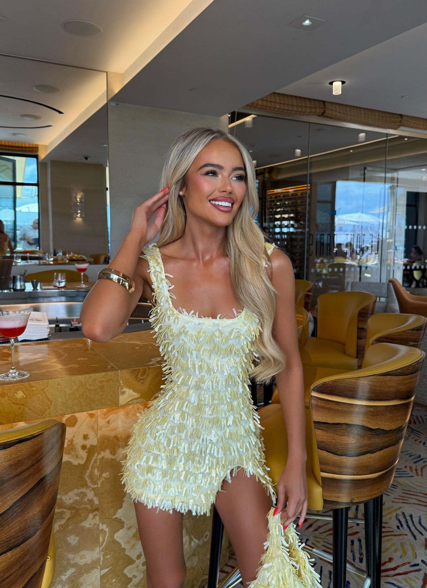 DALIA - Vegas Dress & Bag - Yellow