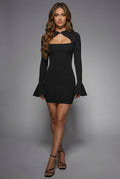 DALIA - Cut-Out Mini Dress - Black