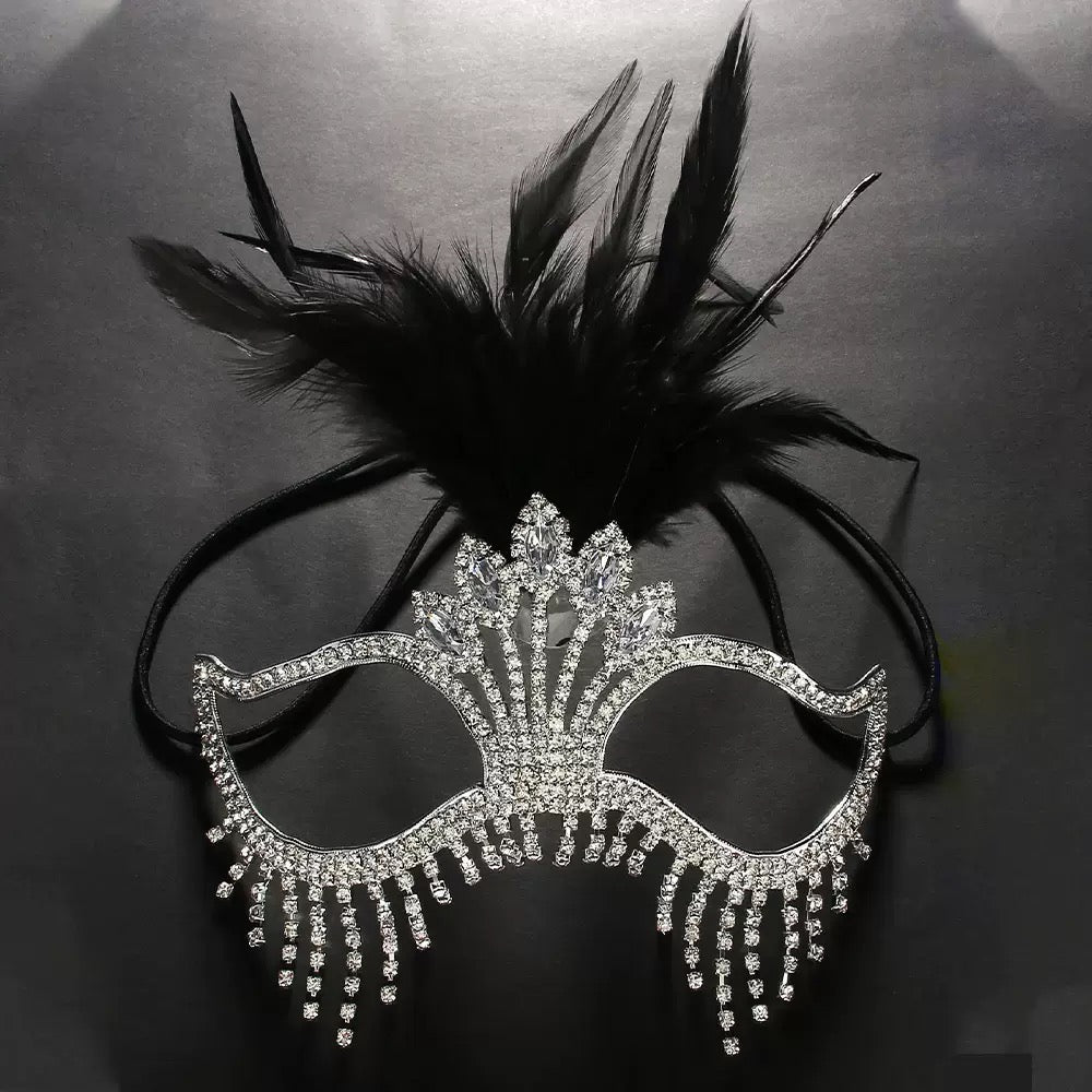 DALIA - Luxury Feather Masquerade Mask