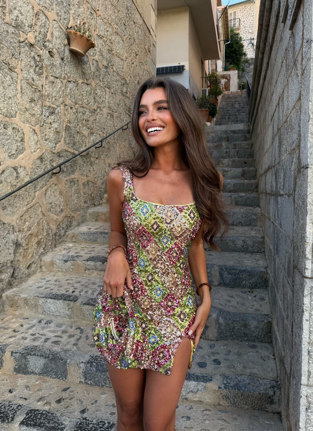 DALIA - Crystal Dress - Yellow