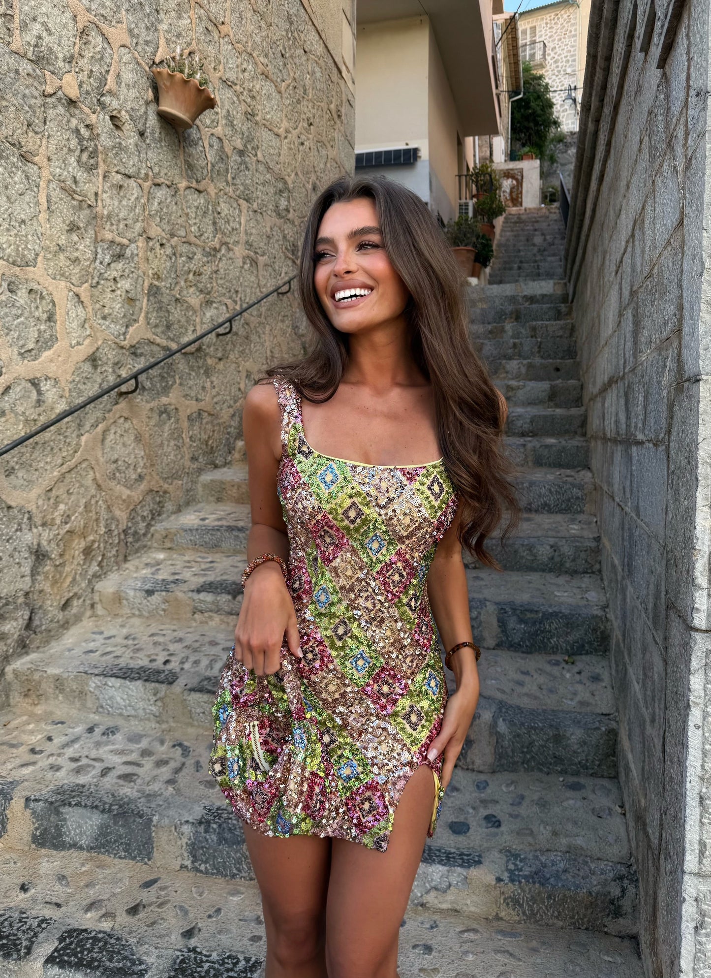 DALIA - Crystal Dress - Yellow