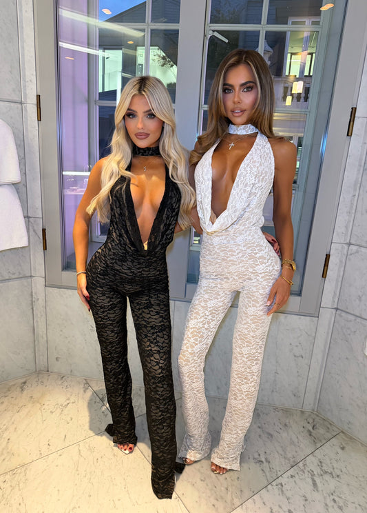 DALIA - Talia Jumpsuit - White