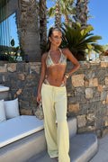 DALIA - Beach Trousers - Butter