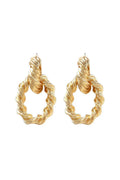 DALIA - Grain Spiral Golden Earrings