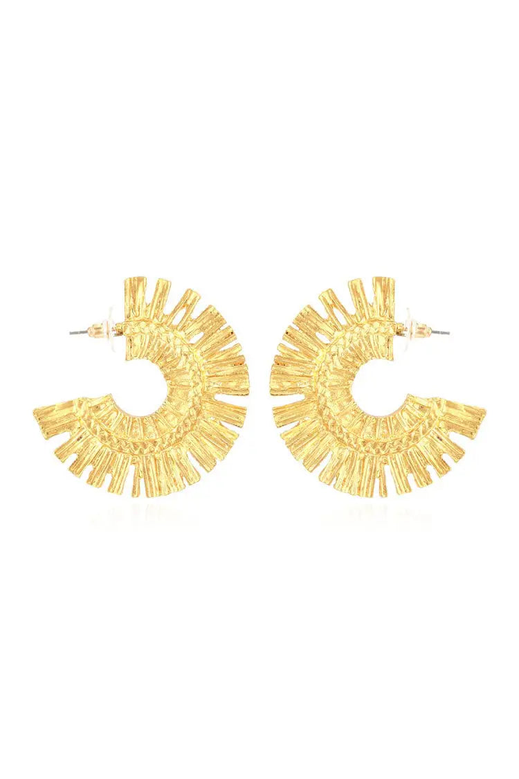 DALIA- Golden Semicircle Earrings
