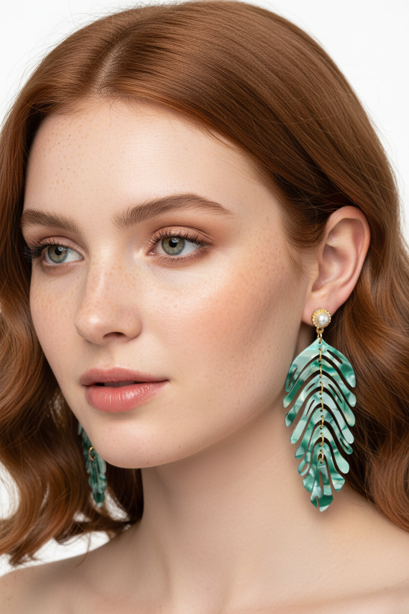 Kolczyki z liści Flavia