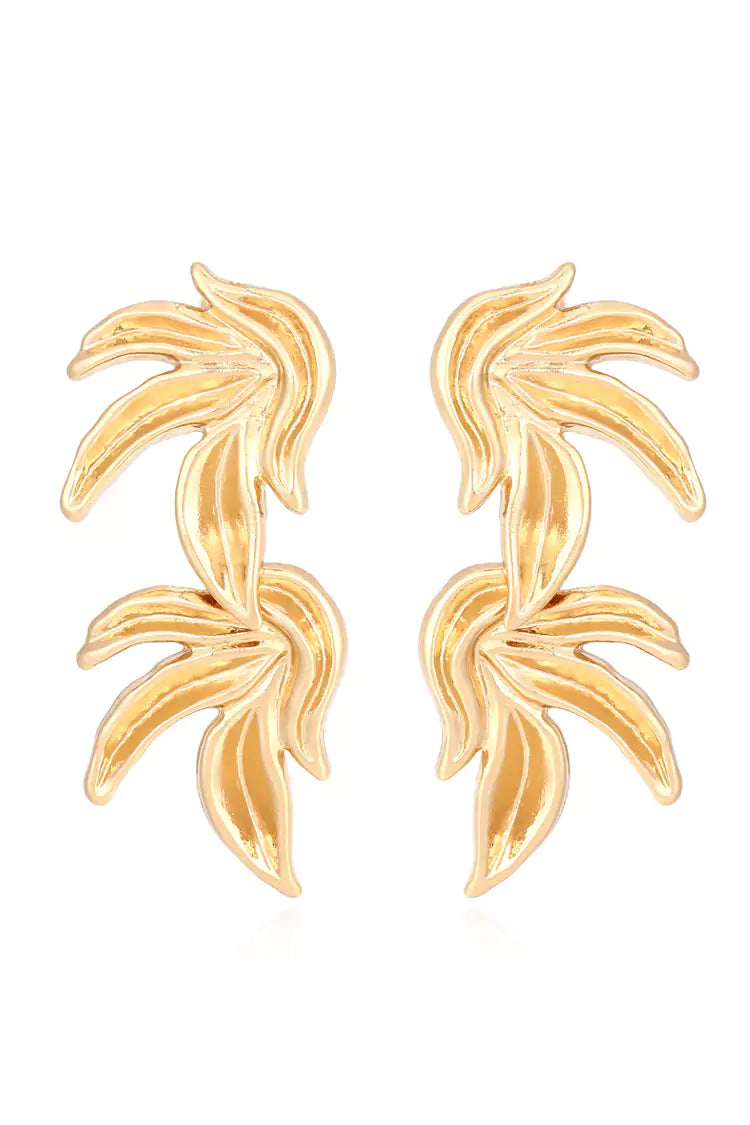 DALIA - Bexiron Gold Leaves Earrings