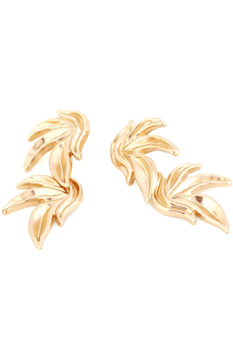 Bexiron Gold Leaves Earrings