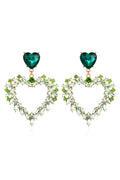 DALIA - Green Heart Earrings