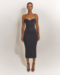 DALIA - Sculpt Midaxi - Black