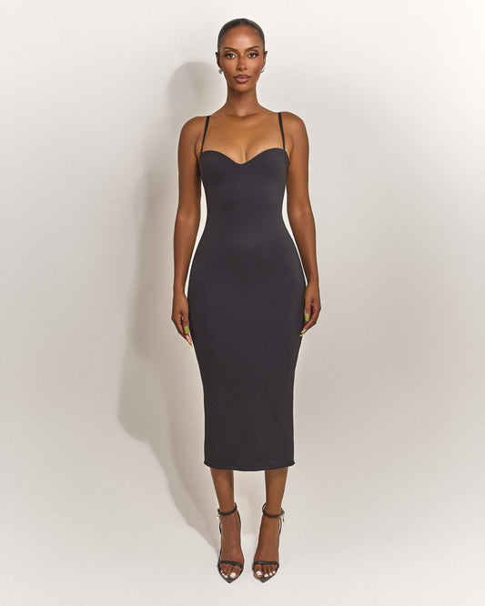 DALIA - Sculpt Midaxi - Black