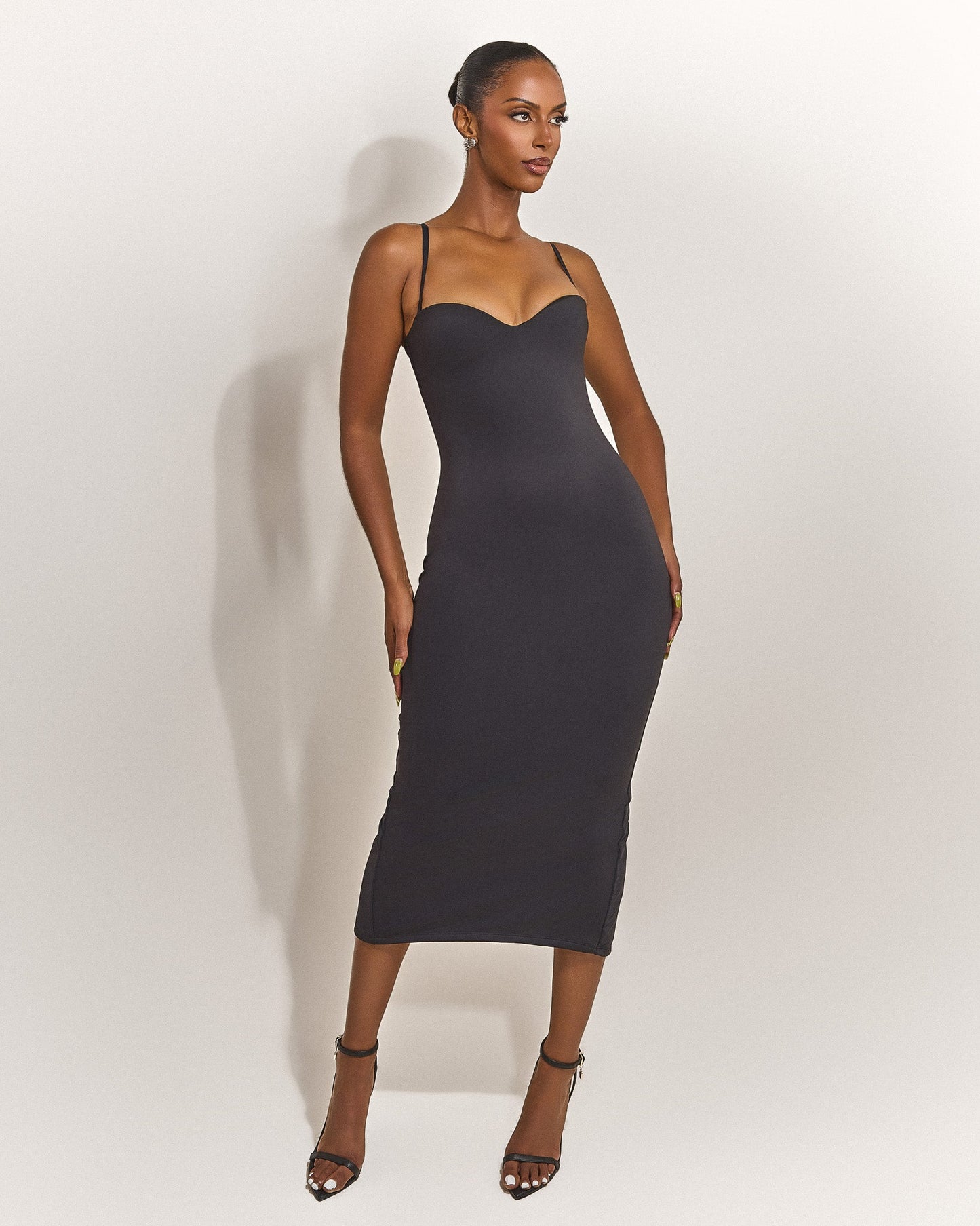 DALIA - Sculpt Midaxi - Black