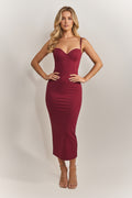 DALIA - Sculpt Midaxi - Red