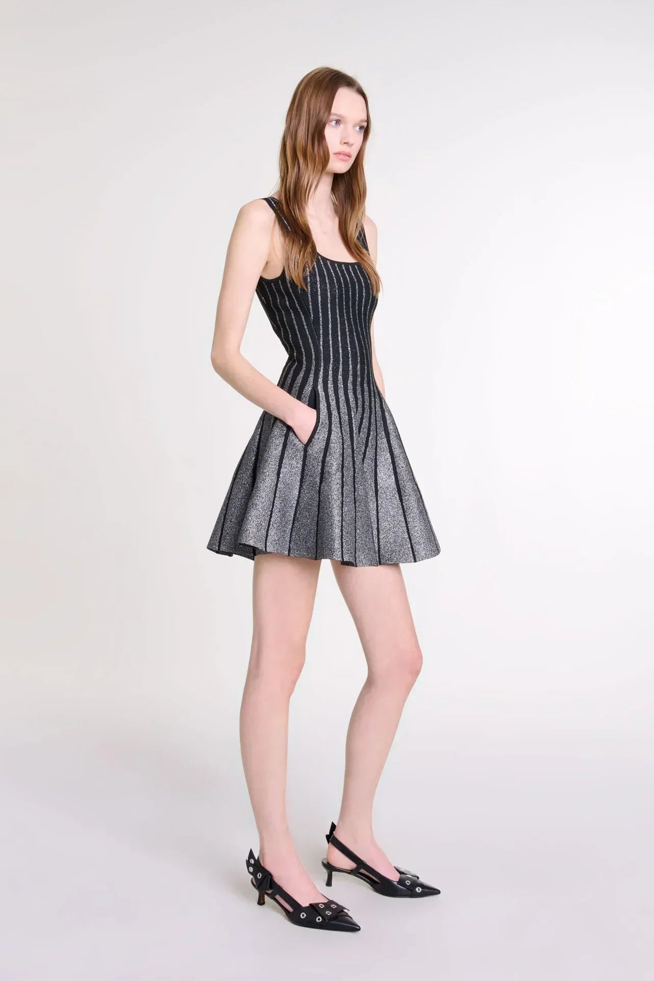 DALIA - Glitter Knit Mini Dress