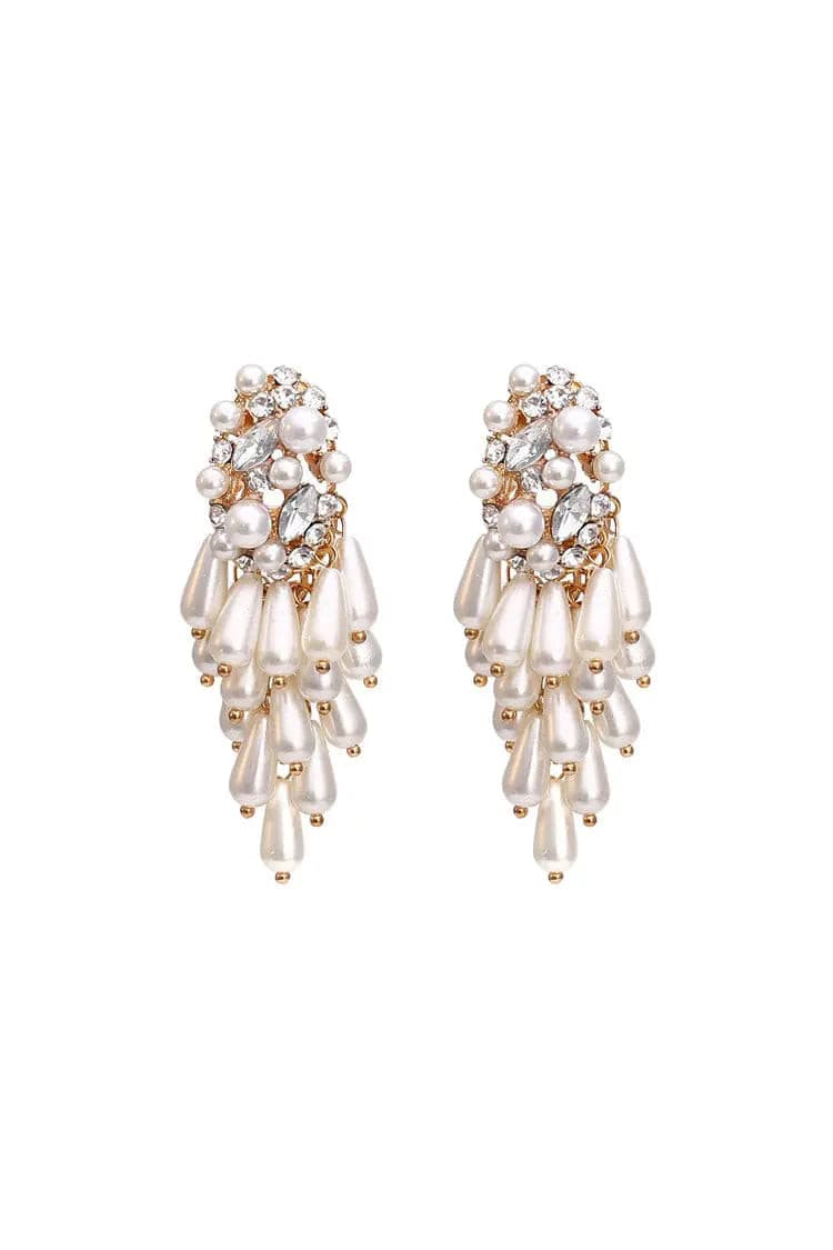 DALIA - Vala Pearl Tassel Earrings