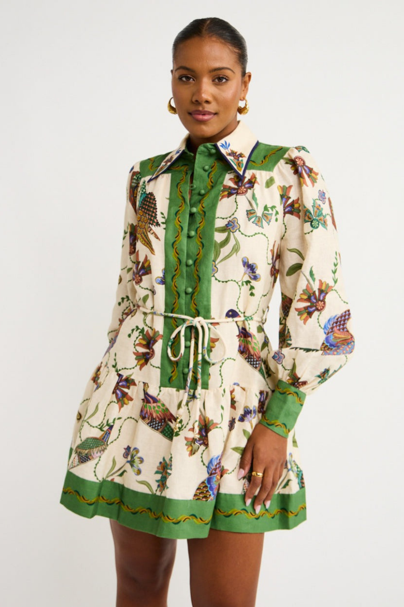 DALIA - Balloon Sleeve Mini Dress