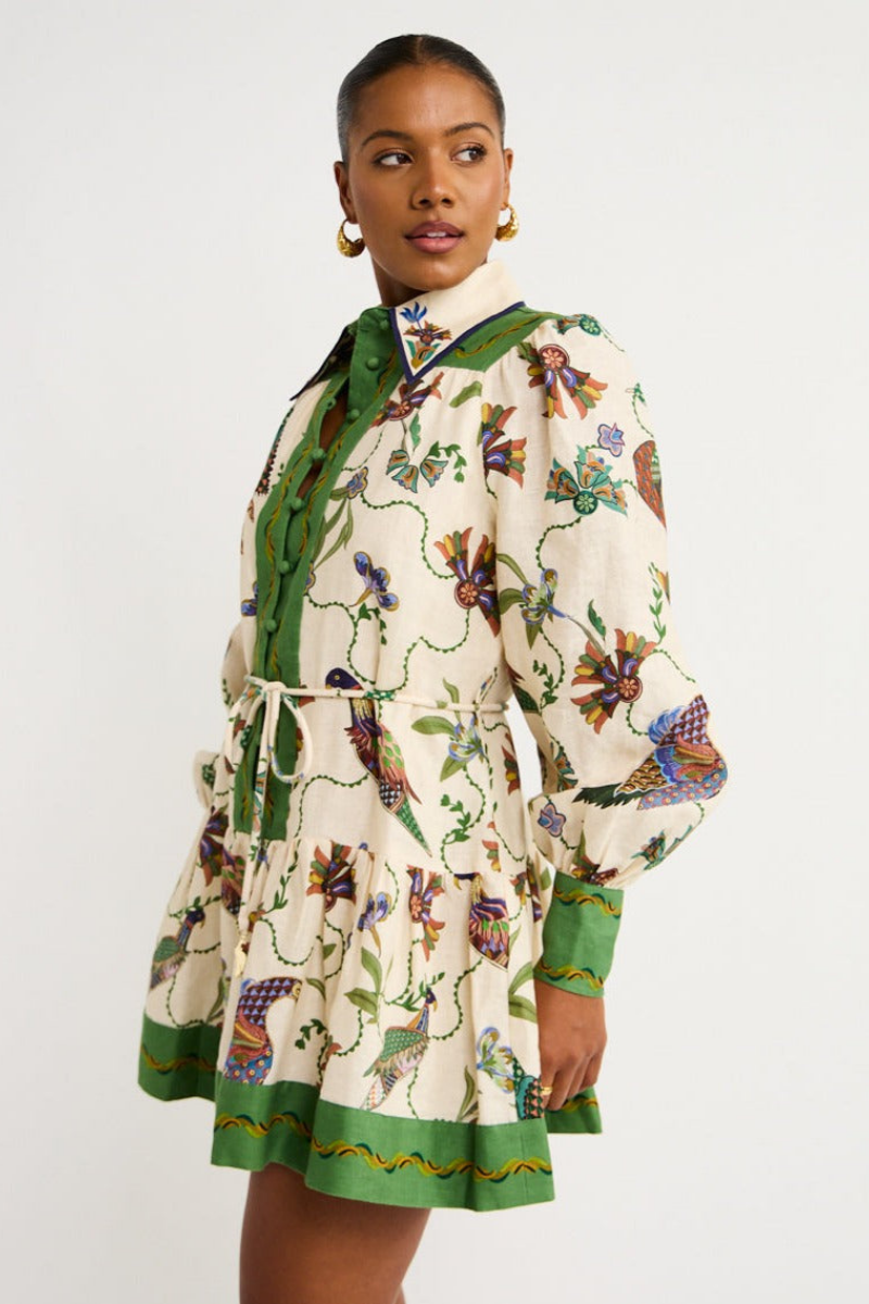 DALIA - Balloon Sleeve Mini Dress