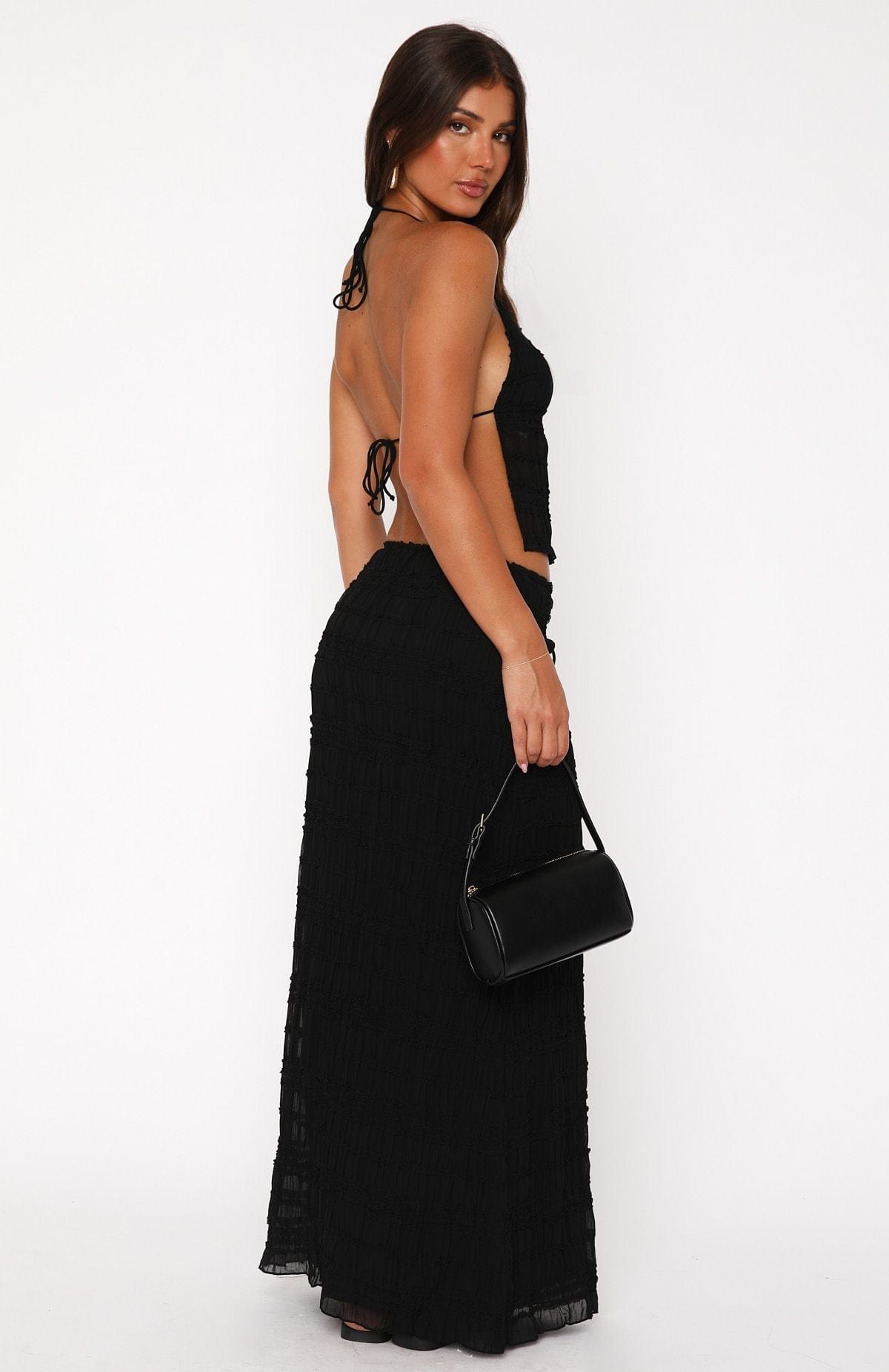 DALIA - Cover 2-Piece Maxi Dress Set Black