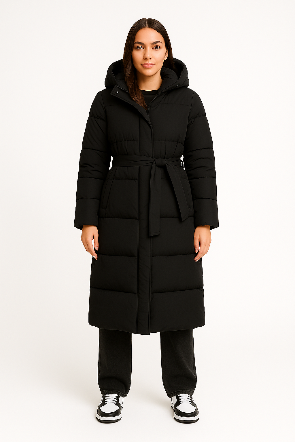 DALIA - Parka Noir Luxe