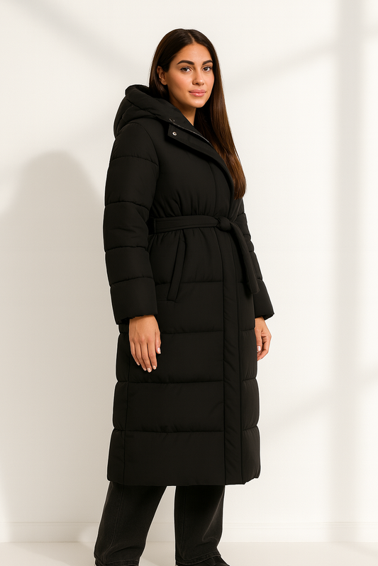 DALIA - Parka Noir Luxe
