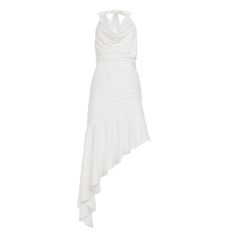 DALIA - Night Out Cool Halter Asymmetric Bodycon Dress