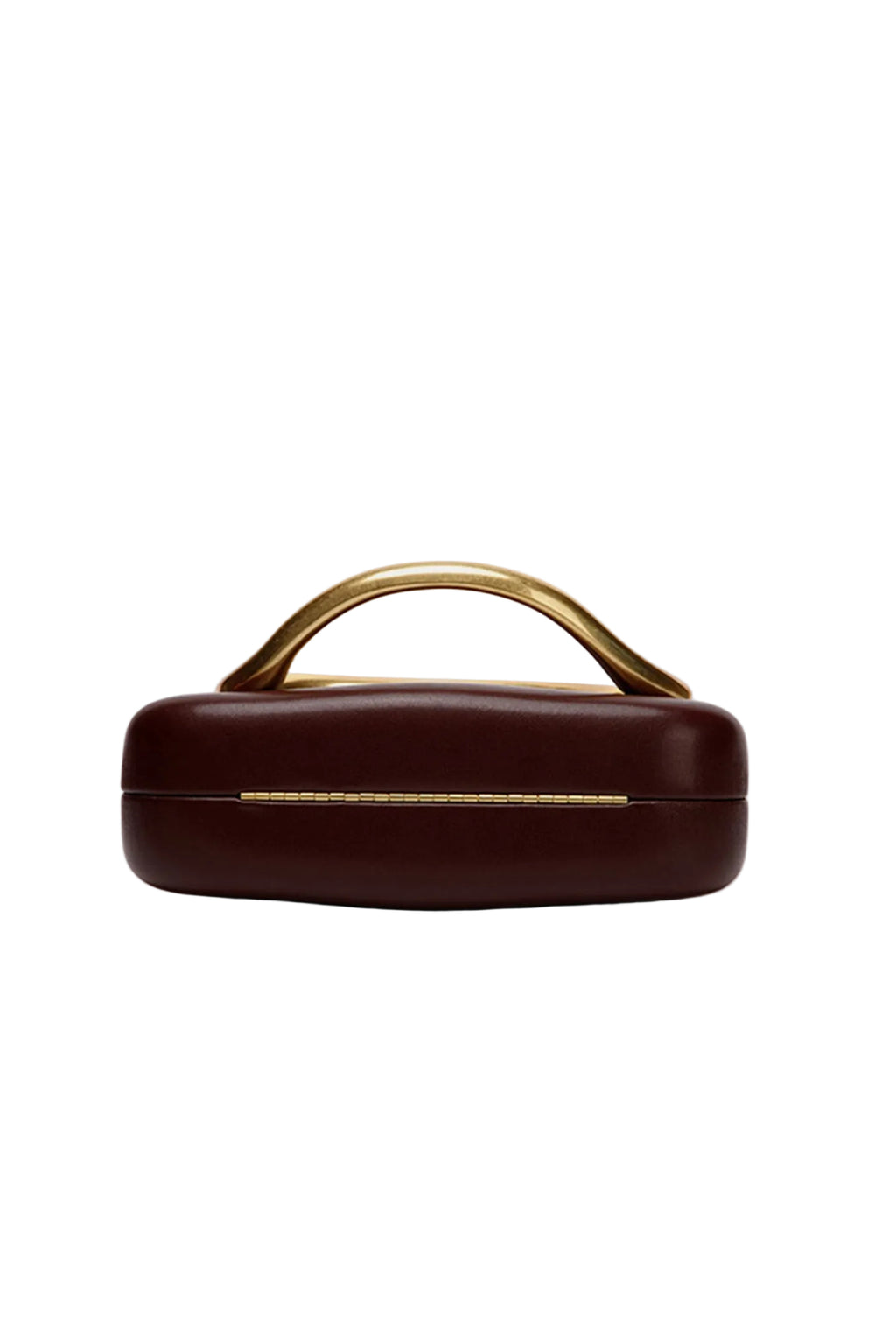 DALIA - Metal Box Bag in Burgundy