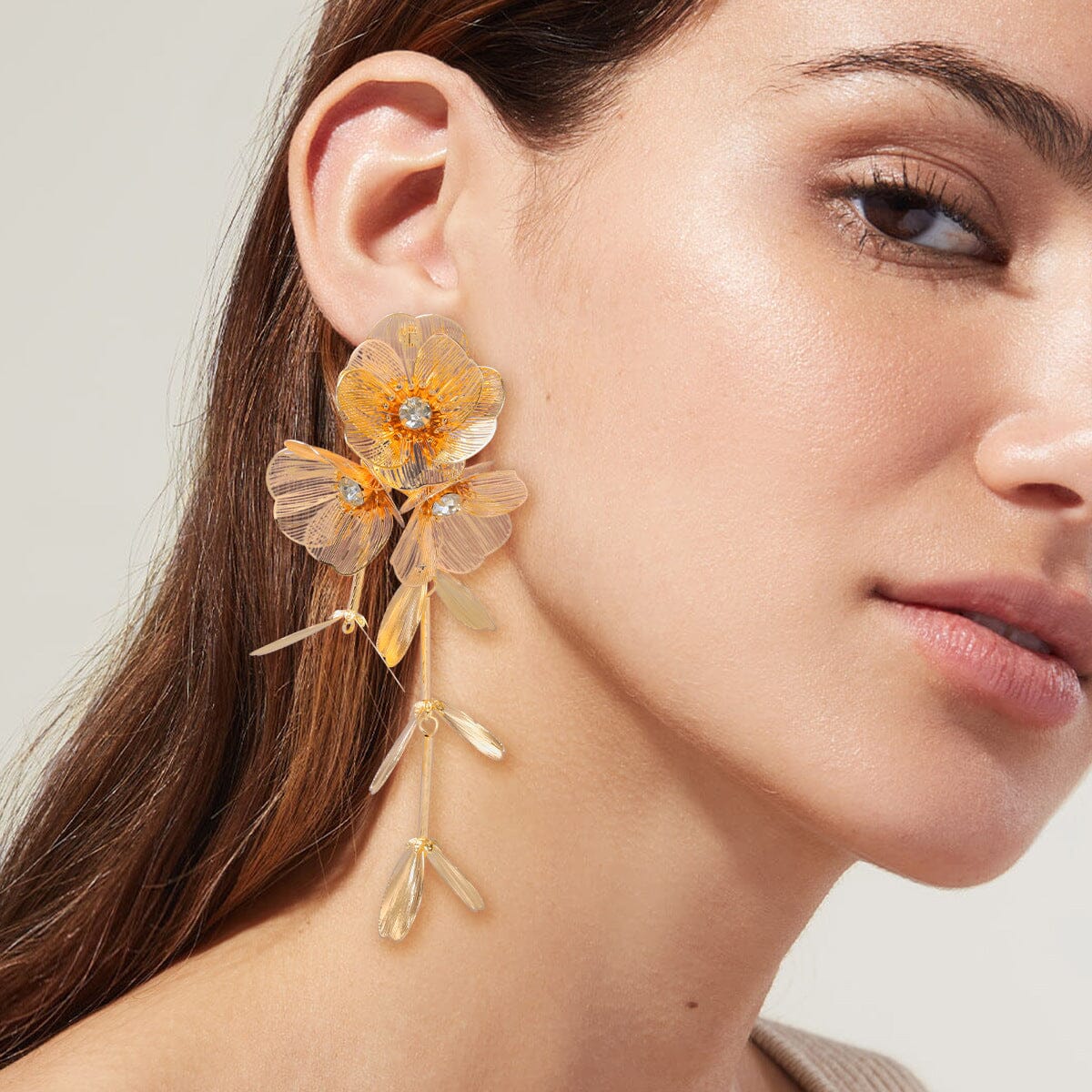 DALIA - Rose Flower Earrings