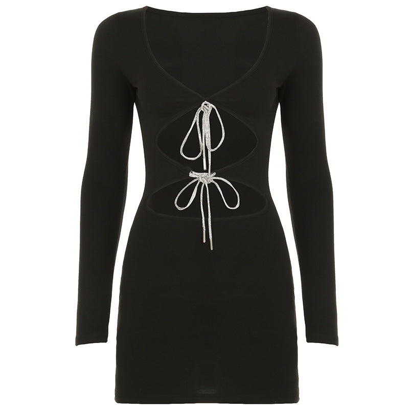 DALIA - Cut Out Black Bodycon Dress