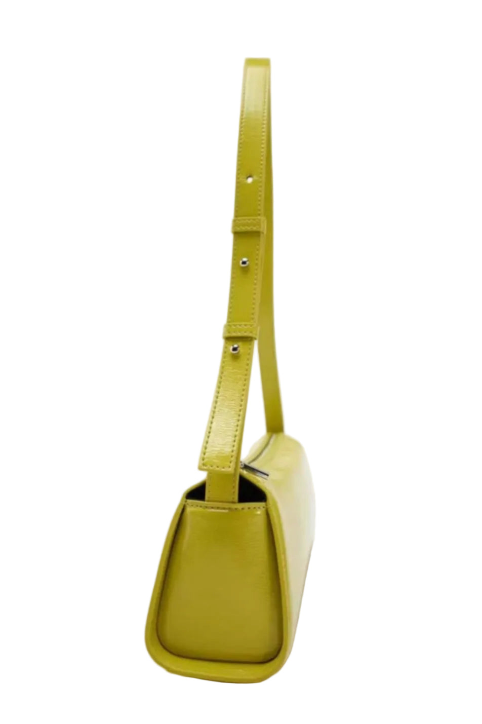 DALIA - Avalyne Mirror Leather Baguette Bag