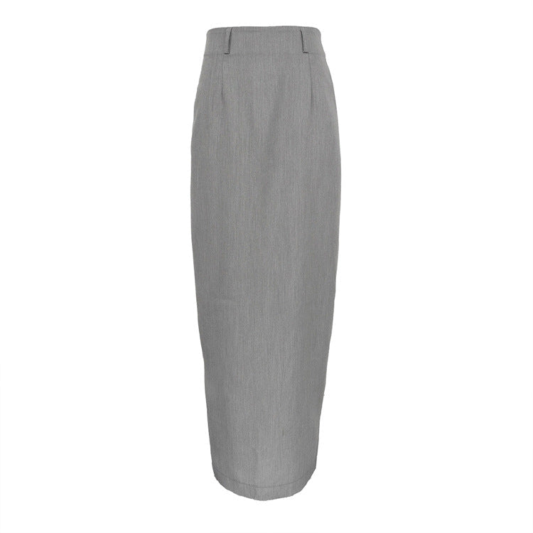 DALIA - Simple Chic Grey Mermaid Skirt