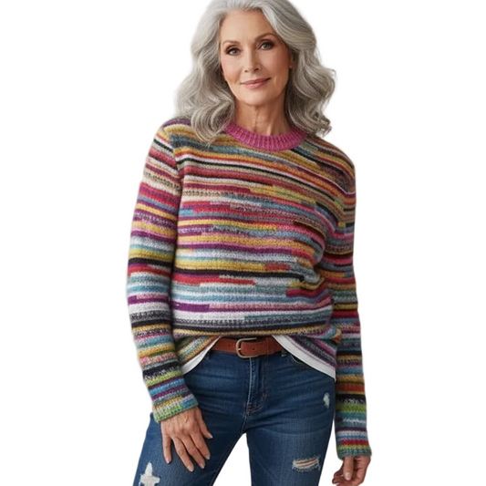 DALIA - Casual Patterned Knit Sweater