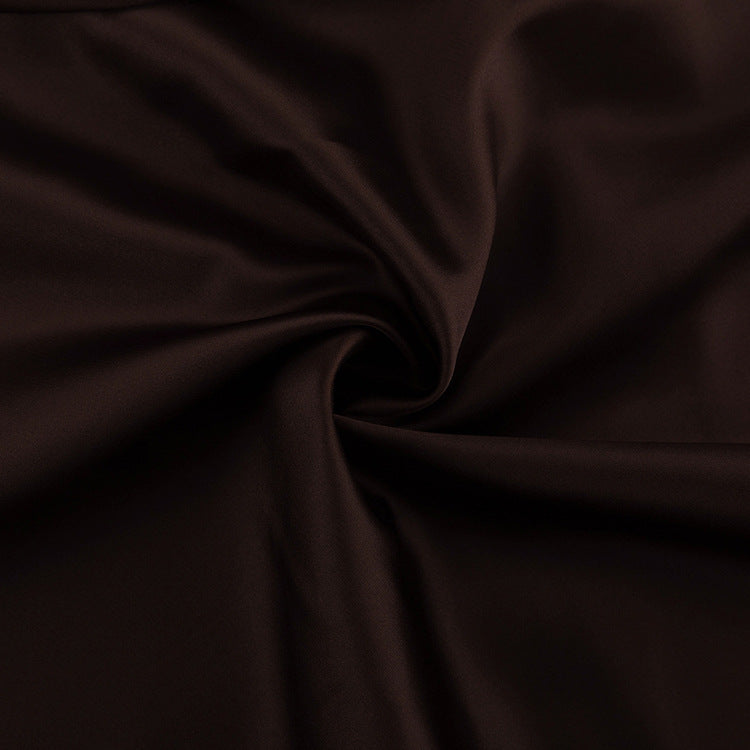 Luxurious Vacation Brown Silk Set