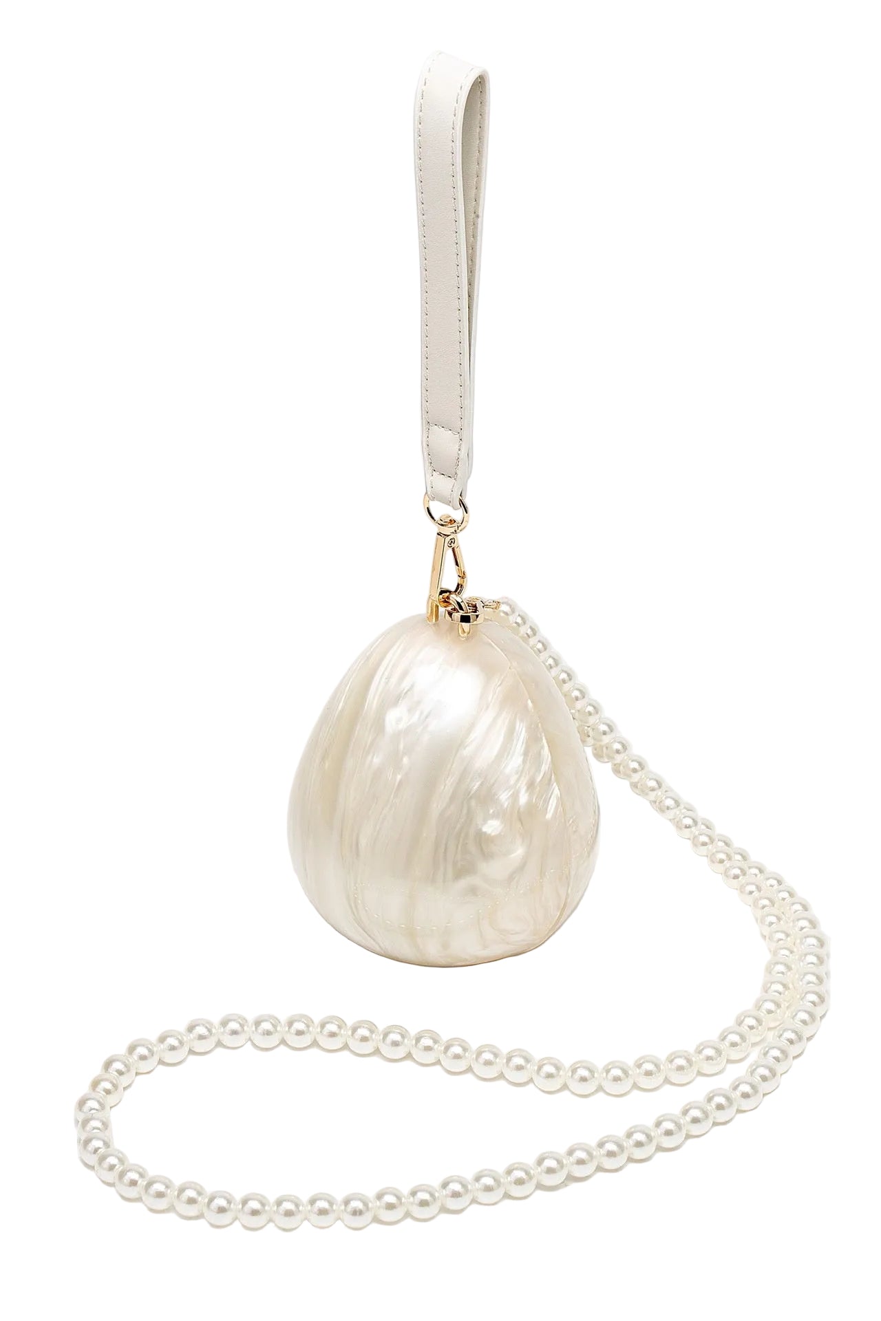 DALIA - Pearl Strap Egg Bag