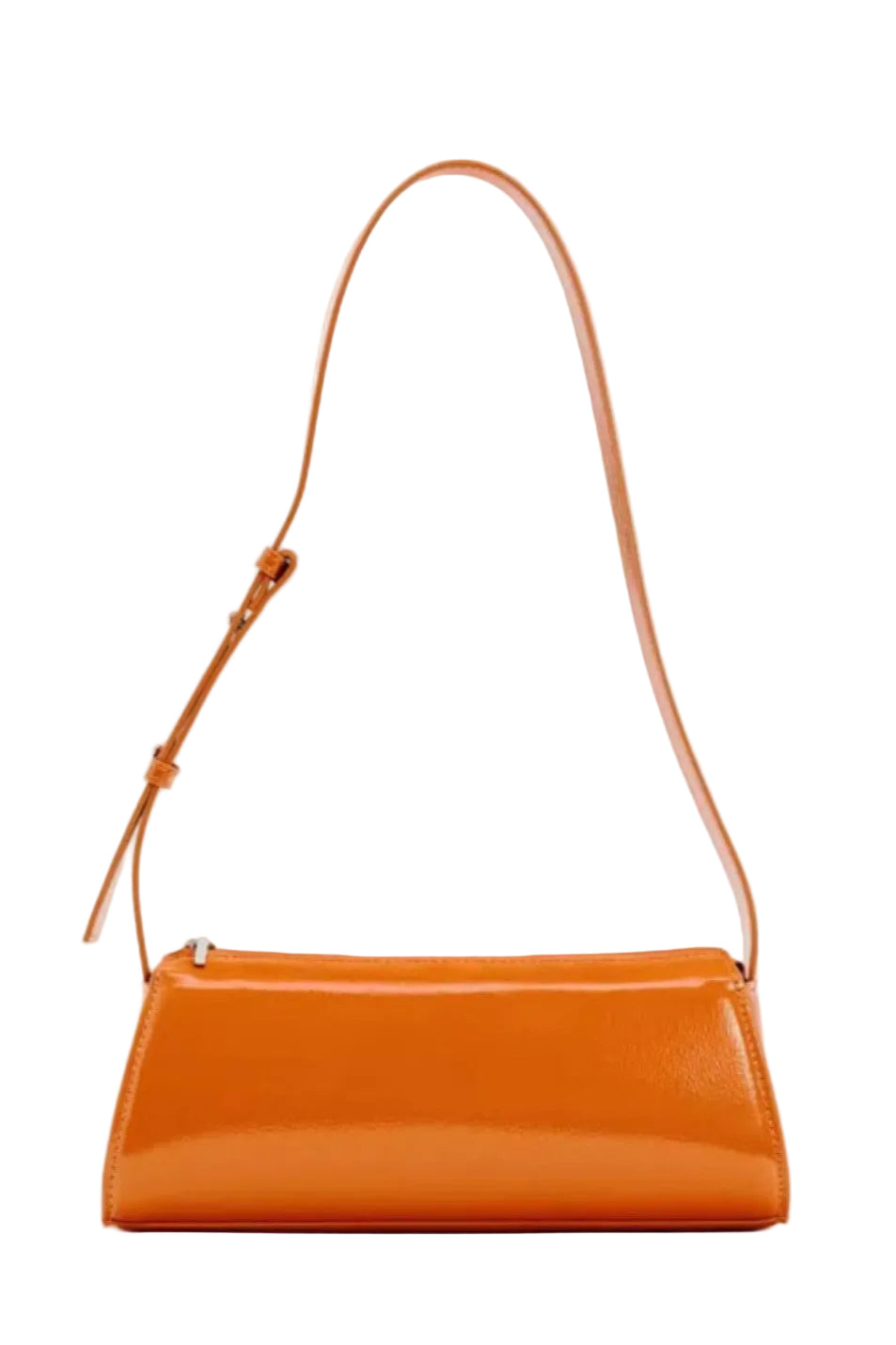 DALIA - Avalyne Mirror Leather Baguette Bag