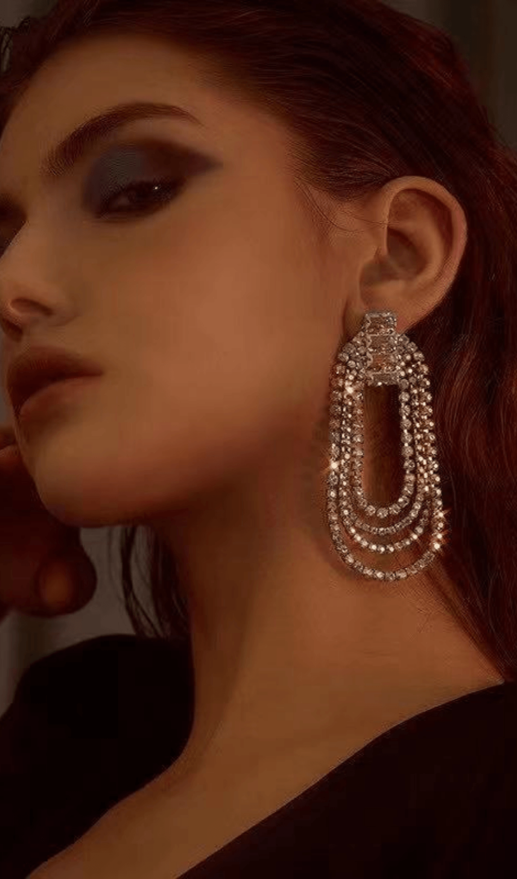 DALIA - Sloane Oval Tassel Earrings