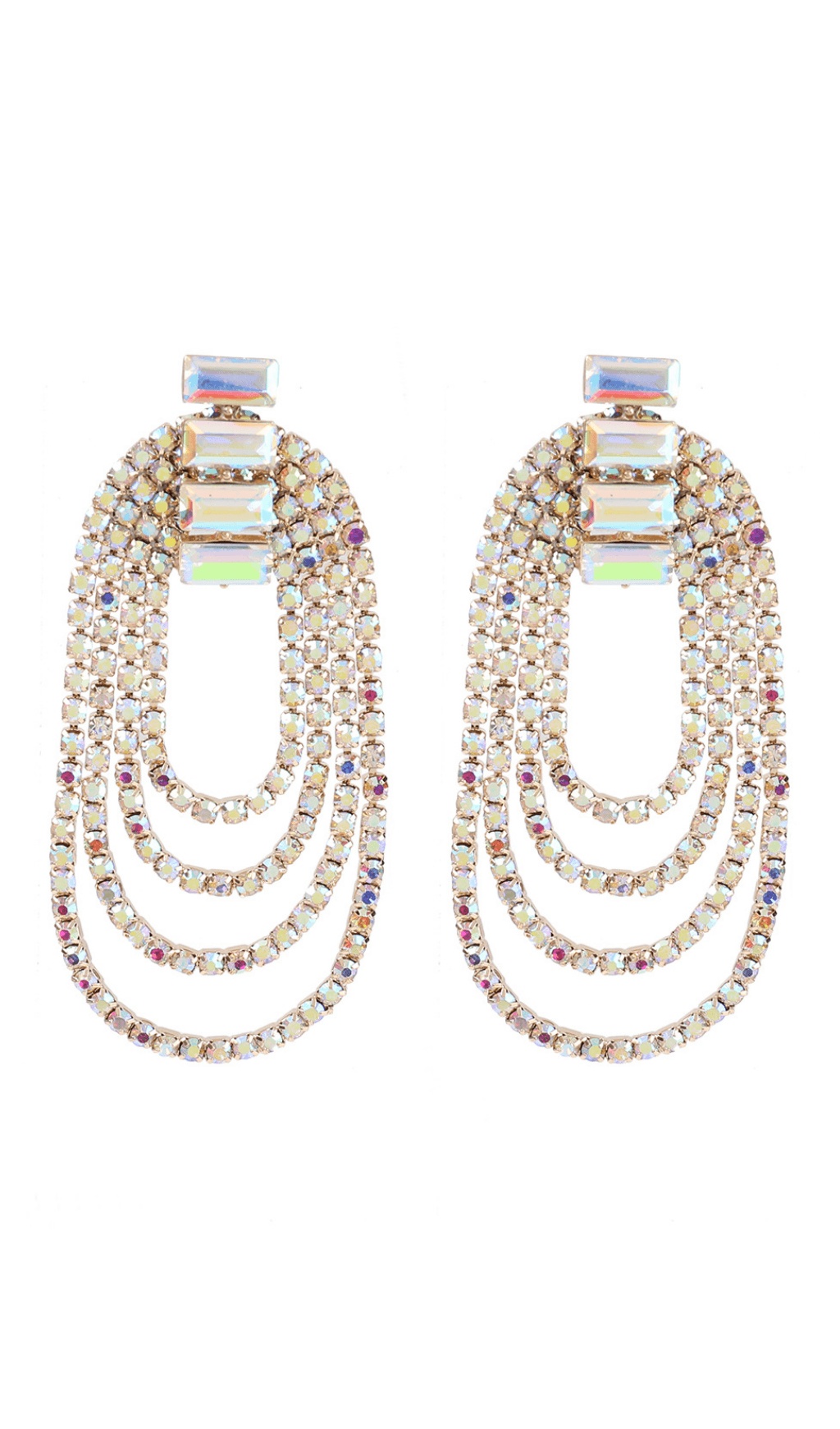 DALIA - Sloane Oval Tassel Earrings