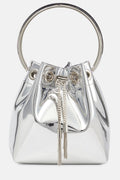 DALIA - Metallic Round Handles Bucket Bag