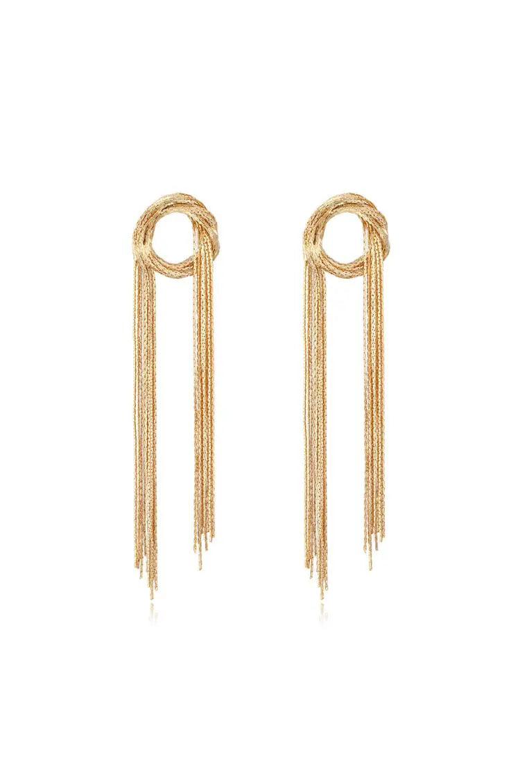 DALIA - Golden Tassel Earrings