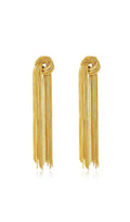DALIA - Gold Tied Tassel Earrings