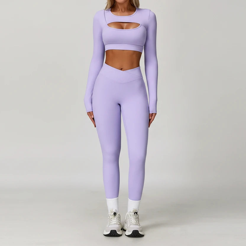 DALIA - Set met lange mouwen en uitsnijdingen