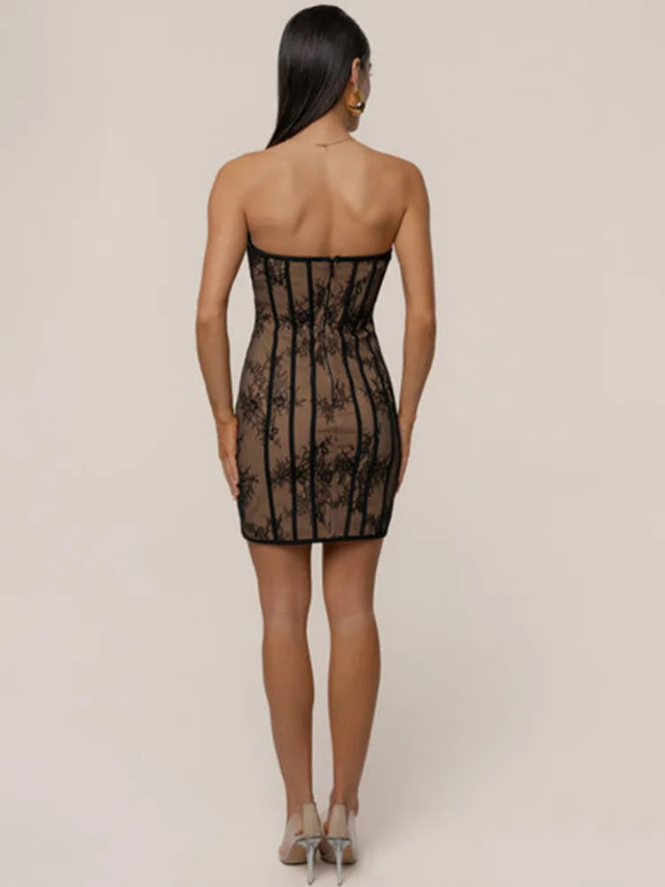 DALIA - Romantic Lace Mini Dress
