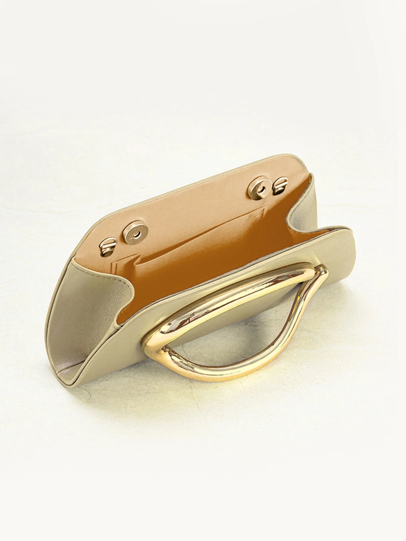 DALIA - Sculpted Gold-Detail Evening Clutch