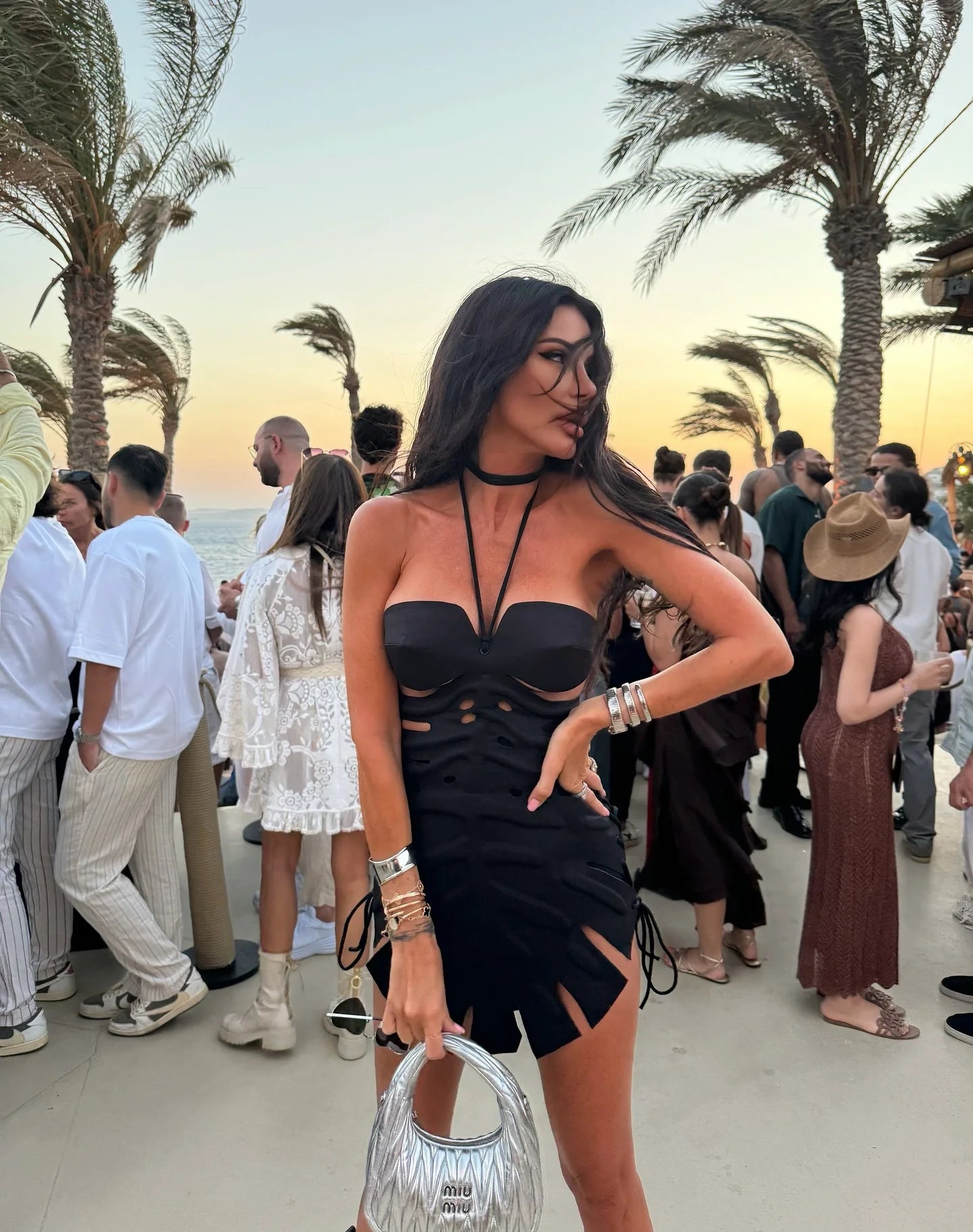 DALIA - Cut-Out Bikini & Beach Skirt Set