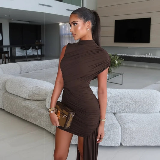 DALIA - Draped Ruched Dress