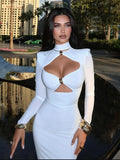 DALIA - Elegant Dubai Maxi Dress - White