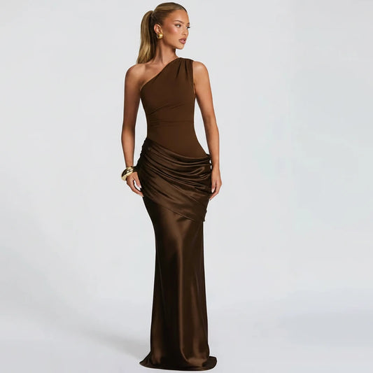 DALIA - Elegant Bodycon Satin Long Dress