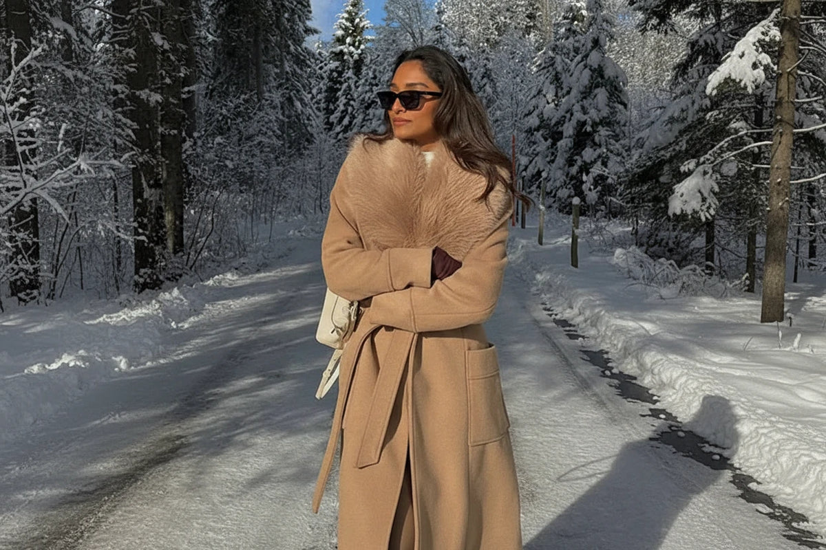 DALIA - Woolen Coat Women Chic Long