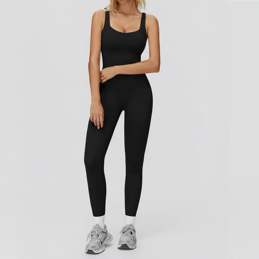 DALIA - Push-up yoga jumpsuit lang