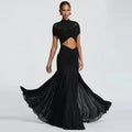 DALIA – Cut-Out Ruched Maxi Dress