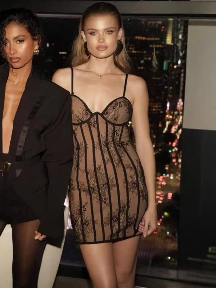 DALIA - Romantic Lace Mini Dress